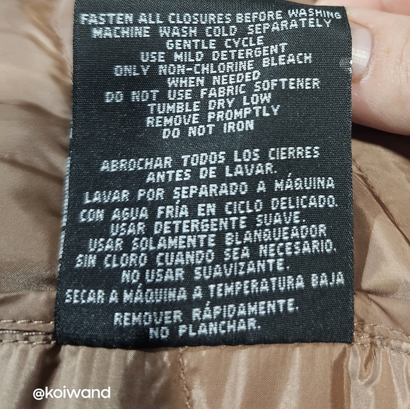 NWT 32° Degree Heat Cognac Puffer Size M - Picture 13 of 13